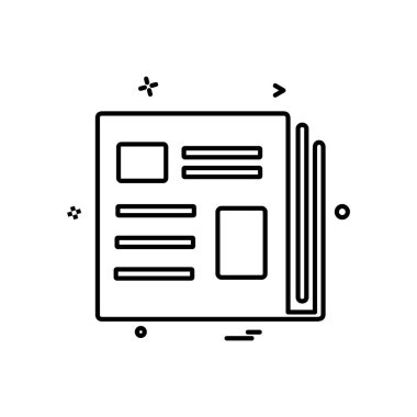 defter simge tasarlamak vektör