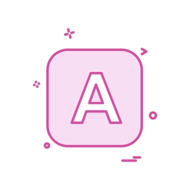 İngilizce alfabe simge tasarlamak vektör 