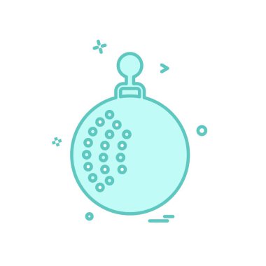 Noel top simge tasarlamak vektör