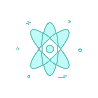 Nükleer simge tasarlamak vektör