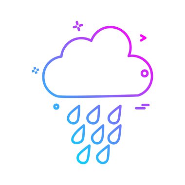 Hava simgesi tasarım vektörü