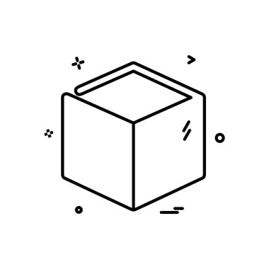 küp simge tasarlamak vektör