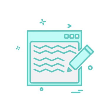 Web yerleşim simgesi tasarım vektörü