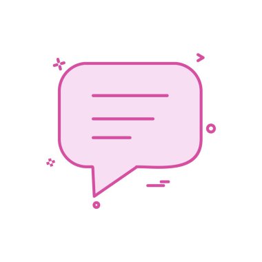 İleti simgesi tasarım vektörü