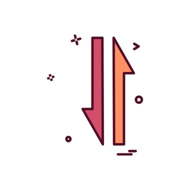 Ok simgesi tasarım vektörü