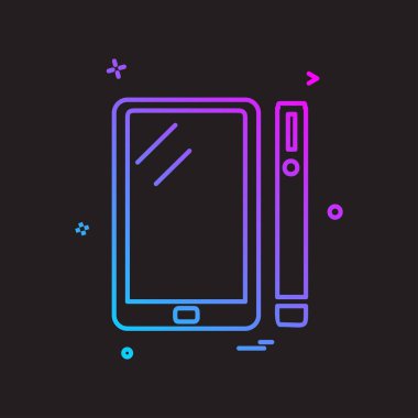 Akıllı telefon simge tasarlamak vektör 