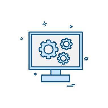 Şirket ofis simgesi tasarım vektörü 