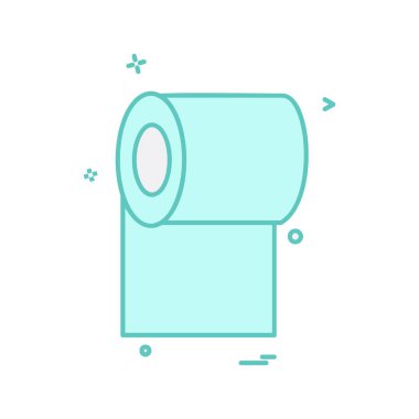 Tuvalet kağıdı simge tasarlamak vektör
