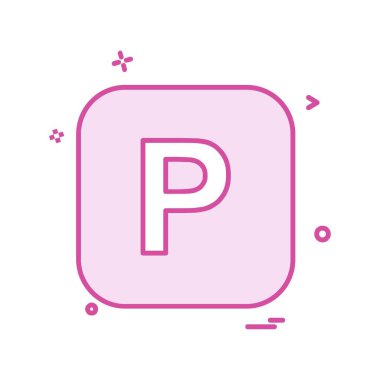 İngilizce alfabe simge tasarlamak vektör 