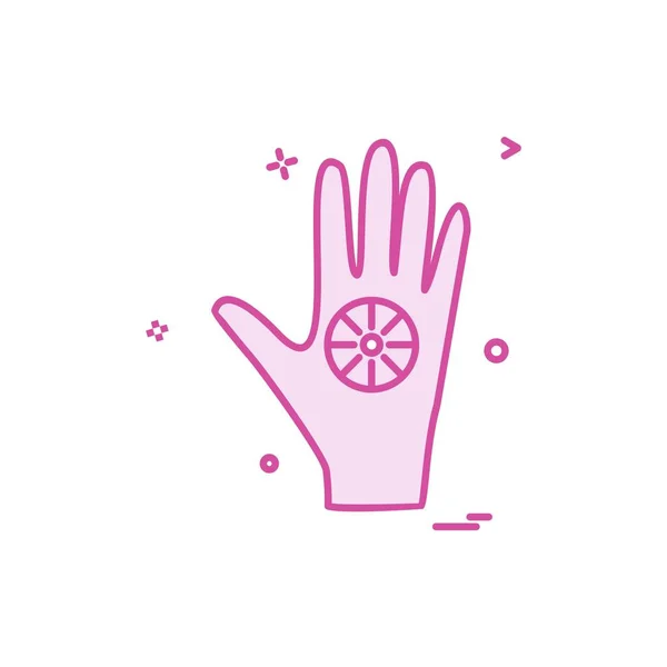 Design Vektor Für Handsymbole — Stockvektor