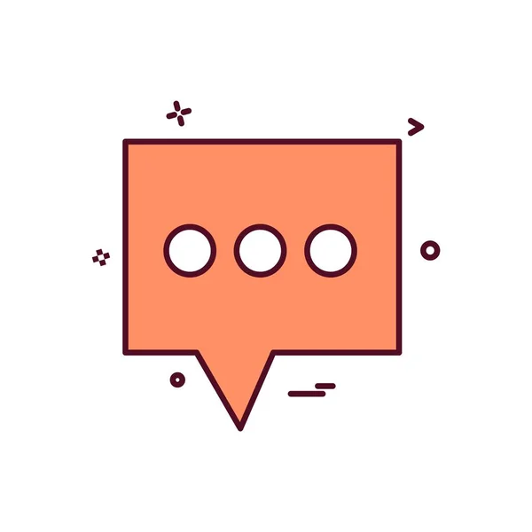 Chat Pictogram Ontwerp Vector — Stockvector