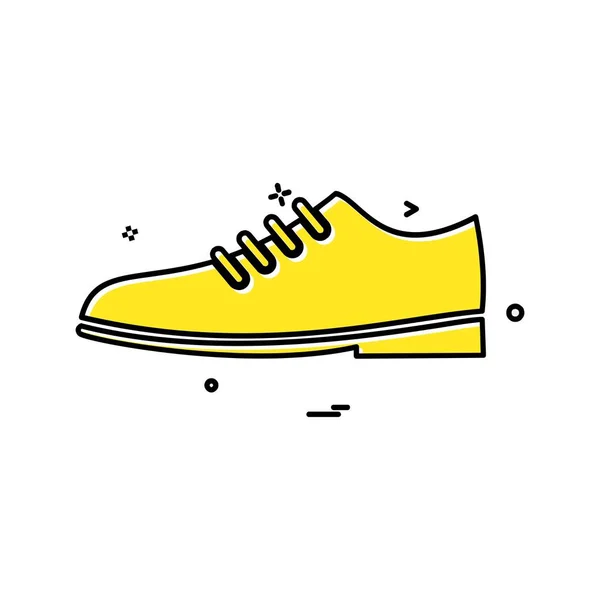 Zapatos Icono Diseño Vector Colorido Ilustración — Vector de stock