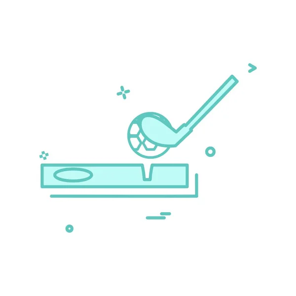 Golf Pictogram Ontwerp Vectorillustratie — Stockvector