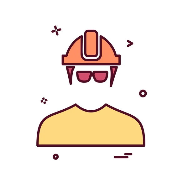 Hombre Avatar Icono Diseño Vector — Archivo Imágenes Vectoriales