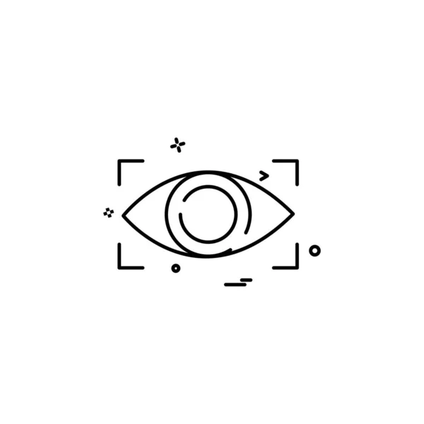 Icône Oeil Design Vecteur — Image vectorielle