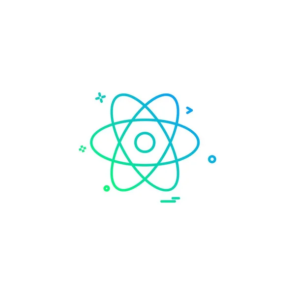 Nucleaire Pictogram Ontwerp Vectorillustratie — Stockvector