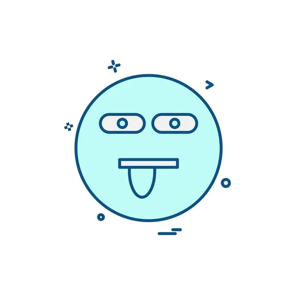 Emoji Ikony Projektu Ilustracji Wektorowych — Wektor stockowy