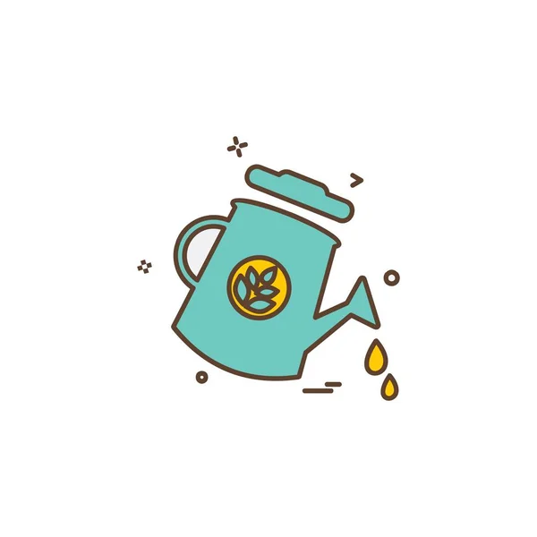 Agua Ducha Icono Diseño Vector — Vector de stock