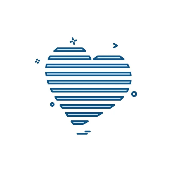 Hearts Icon Design Vector — Stock Vector