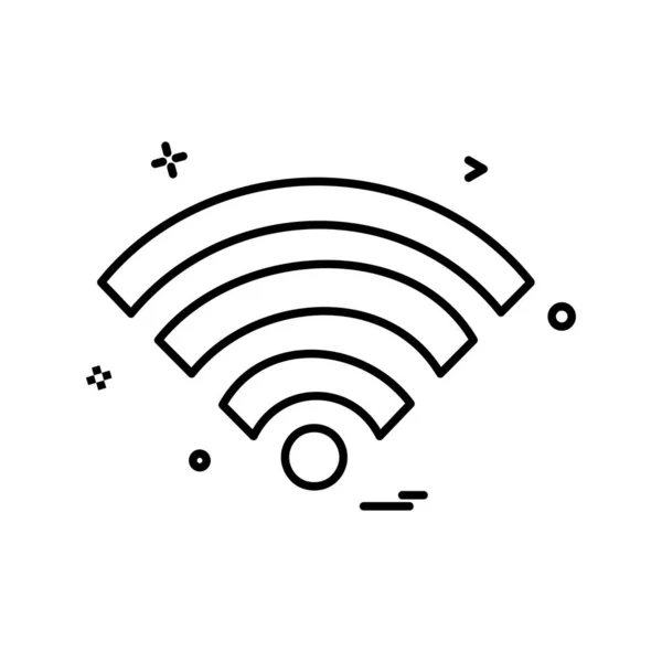 Design Vektor Für Wifi Symbole — Stockvektor