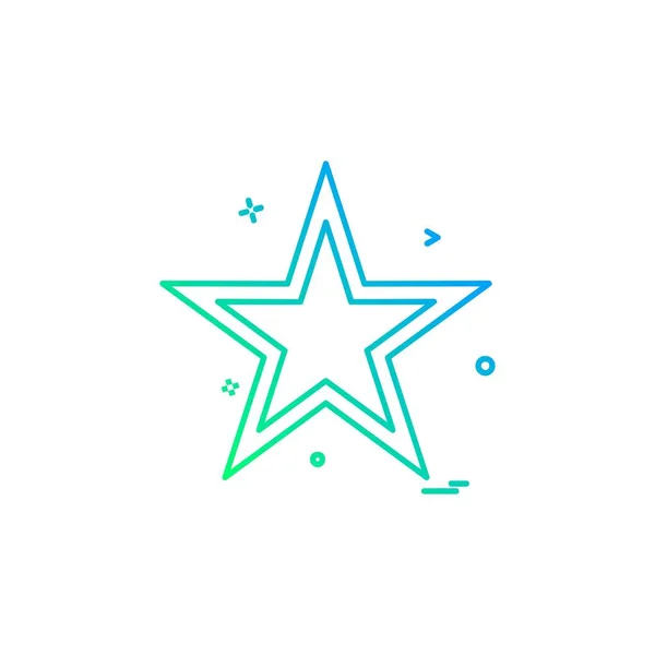 Estrella Plana Icono Simple Sobre Fondo Blanco — Vector de stock