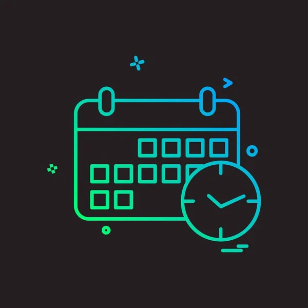 Kalender Pictogram Ontwerp Vector — Stockvector