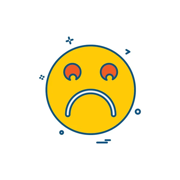 Emoji Ikony Designu Vektorové Ilustrace — Stockový vektor