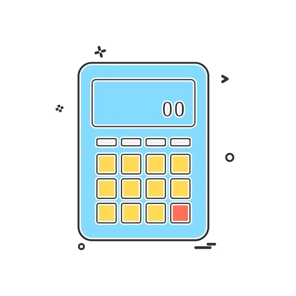 Ilustração Vetor Projeto Ícone Calculadora —  Vetores de Stock