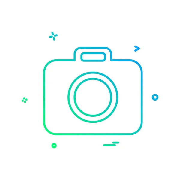 Camera Icon Design Vector — Stock Vector