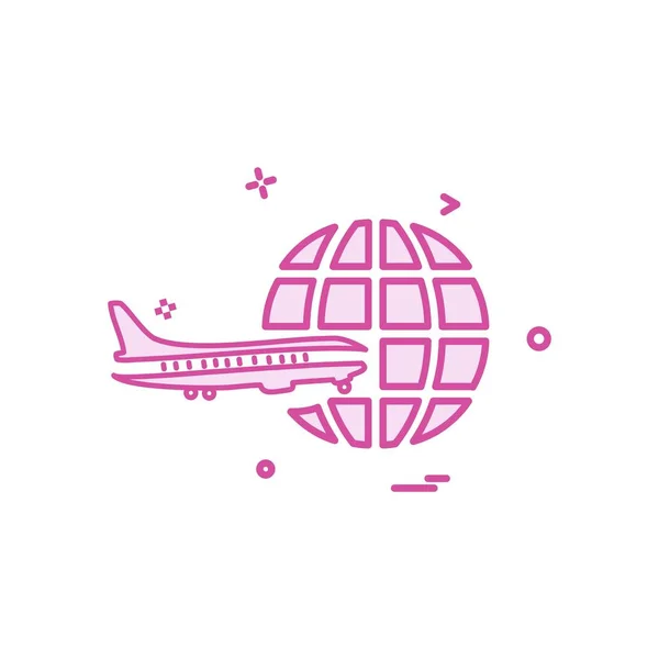 Travel Icon Design Vector — Stock Vector