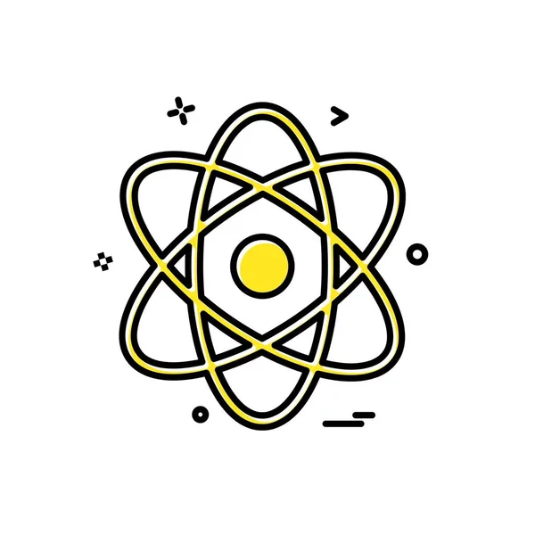 Nuclear Icon Design Vector Illustration — Stock Vector