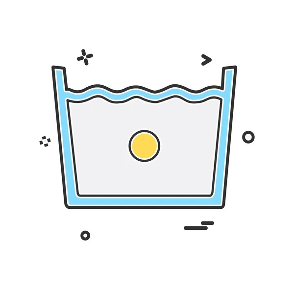 Water Icon Design Vector Illustration — Stock Vector