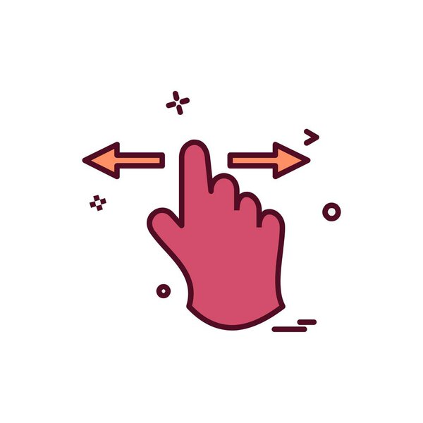 Ручная иконка, красочная векторная иллюстрация
