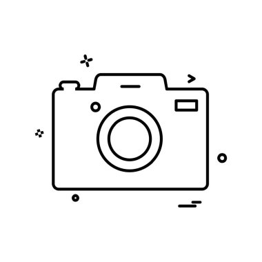 Kamera simgesi tasarım vektörü