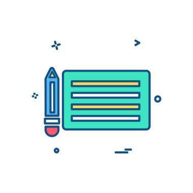 Kalem simge tasarlamak vektör