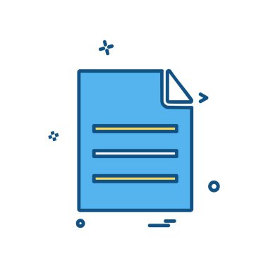 Dosya simgesi tasarım vektörü 