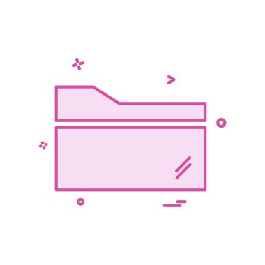 Klasör simge tasarlamak vektör