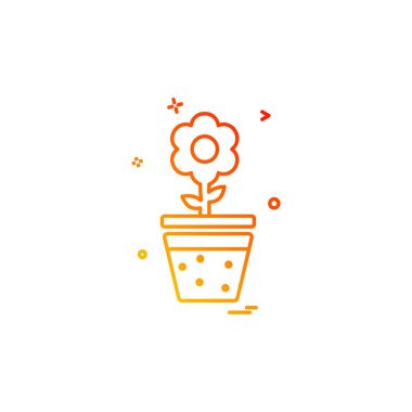 Bitki simge tasarlamak vektör