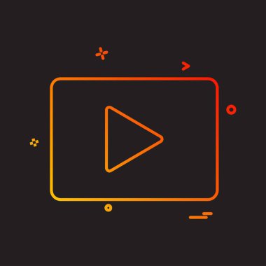 Video simge tasarlamak vektör