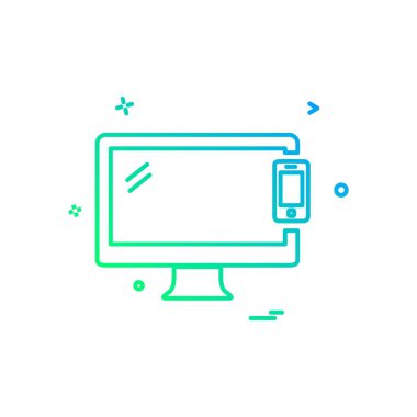 TV simgesi tasarım vektörü