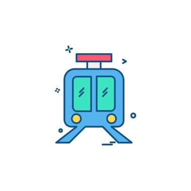 Tren simge tasarlamak vektör