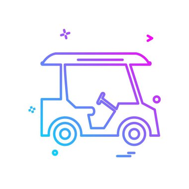 Golf simge tasarlamak vektör