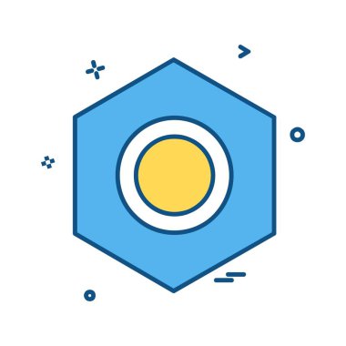 Çalışma araçlar simgesi tasarım, renkli vektör çizim 