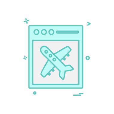 Seyahat simgesi tasarım vektörü