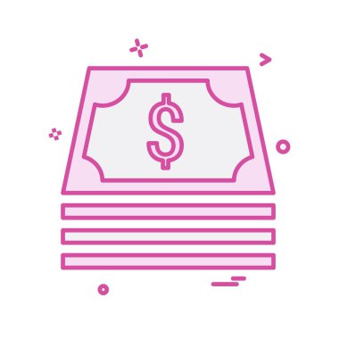 Doları simge tasarlamak vektör