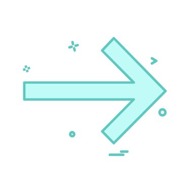 Sağ ok simge tasarlamak vektör