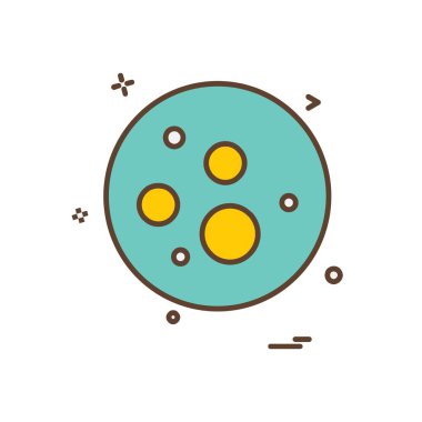 Bakteri simge tasarlamak vektör