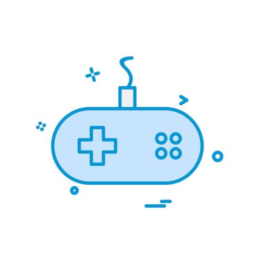 Oyun denetleyici simge tasarım vektörü