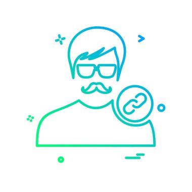 Avatar simge tasarlamak vektör