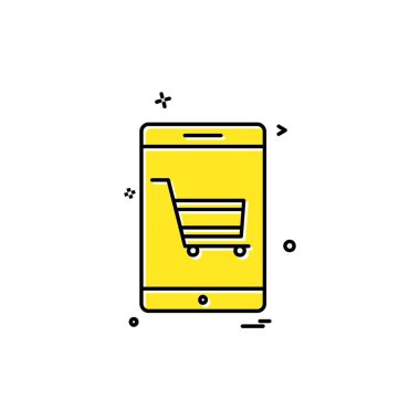 Akıllı telefon simge tasarlamak vektör 